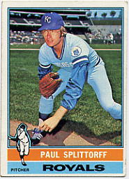 1976 Topps Baseball Cards      043      Paul Splittorff